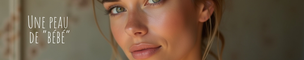 Routine visage peau bébé
